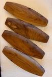 New Handmade Canoe-shaped Wooden Bowls Set Spain Andalucia Olive. Fixed Price $34.50.