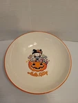 New Hello Kitty 46OZ Ceramic 9IN Serving Bowl / Candy Dish Halloween Pumpkin. Fixed Price $15.00.