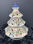 Ceramika Boleslawiec Polish Pottery Christmas Tree Luminary W/plate Handmade 7. Fixed Price $42.99.