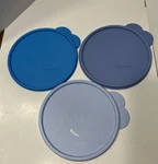 Tupperware Replacement Lids Lot Of Butterfly Tab Round 6 2541A-7&9 3131B-2. Fixed Price $12.95.