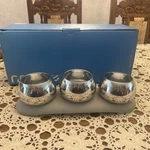 Nambe MT0935 Forte Condiment Trio Centerpiece Bowl. Fixed Price $39.00.