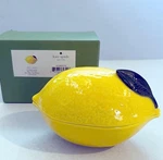 Kate Spade Lenox Lemon Shaped Small Covered Bowl "with Twist" 5.5"L New In Box. Fixed Price $42.90.