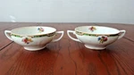 *the Astoria (2) Double Handle Cream Soup Bowls Grindley ENGLAND-B40-R. Fixed Price $25.00.
