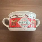 Tabasco "hot Chili" Bowl Handles 12 Oz Avery Island Louisiana Pepper Mcllhenny. Fixed Price $21.00.