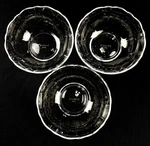 3 Arcoroc France Tempered Glass 5 Bowls Arcade Scalloped Edge Salad Usa Vguc. Fixed Price $29.99.