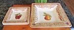 Williams Sonoma Verger Set Of 3 Square Serving/salad Bowls 8 1/4" Italy. Fixed Price $19.95.