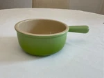 Creuset French Onion Soup Bowl With Handle. Palm Green. 16 Ounces.. Fixed Price $36.00.