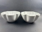 Ruffle Cereal Bowl The Cellar Macys Soup Whiteware Porcelain 6 Htf Set Of 2. Fixed Price $34.00.