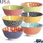 Durable Porcelain Cereal Bowls Set Home Chip Resistant Kitchen Essentials Us. Fixed Price $47.98.