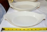Apilco Porcelain Whiteware No. 11 Au Gratin Baker Serving Dish Bowl France 12X7". Fixed Price $28.99.