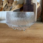 Vintage Mcm Iittala Finland Ultima Thule 3 Footed 6 Glass Bowl Tapio Wirkkala. Fixed Price $38.95.