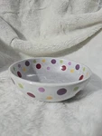 Pampered Chef Dots 6" Cereal Bowl By Simple Additions. Fixed Price $20.77.