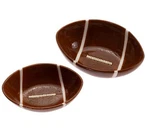 Boston International - Ceramic Nesting Serving Bowl 2 Size Set Football Fever. Fixed Price $44.00.