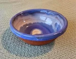 Striking Vintage Studio Hand Thrown Artisanal 8 " Pottery Bowl - Signed. Fixed Price $39.00.