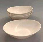 Lifver 9" Oval Shape Serving Bowls 36 Oz White Porcelain Set Of 4. Fixed Price $18.85.