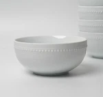 Threshold Beaded White Porcelain 5.75" Soup/cereal Bowl 1-PIECE. Fixed Price $9.00.