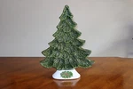 Vtg Nowell's Mold Ceramic Christmas Tree Candy Nut Dish Stand Plate Tray 11.25". Fixed Price $15.00.