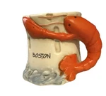 Vintage "boston" Nanco Lobster Handle Lighthouse Ocean Theme Small Mug/cup. Fixed Price $7.67.