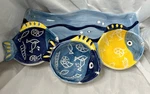 Crate And Barrel Fish Condiment Tray Bowls (Z215). Fixed Price $14.40.