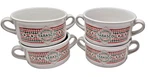 Vintage Tabasco Gumbo Soup Bowls With Handles From Houston Harvest Set Of 4. Fixed Price $41.50.