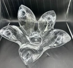 Vtg Flower Bowl Mcm Grainware Carlisle Clear Lucite Acrylic Style # GW760. Fixed Price $11.60.