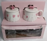 Unique Nimble Nest Bunny Tulip Cream And Sugar Set. Fixed Price $18.53.