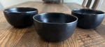 3 Hearth Magnolia Matte Black Small Fruit / Dessert Bowls 4.25. Fixed Price $30.00.