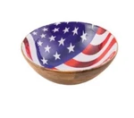 Thirstystone Wood Enamel Round Bowl Multi. Fixed Price $23.99.