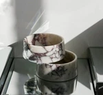 Viola Bowl Marble Modern Luxury Dog/cat Handcrafted Natural Set Of 2. Fixed Price $190.00.