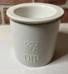 Gourmet Du Village Dip Chiller Bistro Collection Trempette 2 Piece White. Fixed Price $8.59.