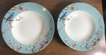 Spring Song Rimmed Soup Bowls, Target Home; 9 1/2 (set Of 2). Fixed Price $20.00.