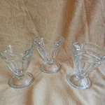 Vintage Anchor Hocking Glass Dessert Bowls Ice Cream Sundae Sherbet Cups Set 3. Fixed Price $9.07.
