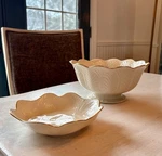 Vintage 90S Lenox Centerpiece Serving Bowl Set Of 2 Greenfield Collection Rare. Fixed Price $54.97.