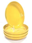 Le Creuset Stoneware Minimalist Pasta Bowls 8-1/2" Nectar Yellow Of 4. Fixed Price $85.00.