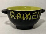 World Market Japanese Ceramic Ramen Noodle Bowl Black, Microwave Dishwasher Safe. Fixed Price $6.99.