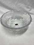 Napoli Frosted Crystal 9 1/2 Inch Bowl Floral Pattern 301285. Fixed Price $25.00.