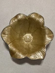 Julia Knight Lilly Flower Bowl Kiwi Signed Silver Toned Back. Fixed Price $44.44.