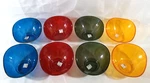 Earl Fisher Set Of 8 Translucent Acrylic Lucite Bowls -blue Red Green Orange. Fixed Price $48.72.
