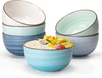 Sweese Ice Cream Bowls - 10 Oz Dessert Set Of 6, Blue Ceramic For Ki. Fixed Price $41.99.