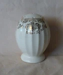 1947 American Limoges Lyric Single Shaker 22K Gold Filagree Trim. Fixed Price $11.00.