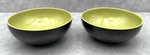 (2) Denby Duets Green & Black Soup/cereal Bowls 6-5/8" Made In England. Fixed Price $68.60.