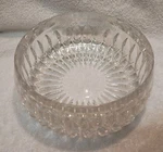 Vtg Gorham?? Althea Cut Heavy Leaded Crystal Centerpiece Serving Bowl 8" X 3". Fixed Price $19.50.