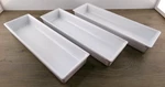 3CT Bugambilia Fit Perfect 1/2 Size Long 2" Deep Mod White Aluminum Food Pan, S5. Fixed Price $149.99.