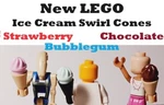 New Lego Ice Cream Swirls Summer Treats Frozen Miniature Cones Bubblegum. Fixed Price $8.36.