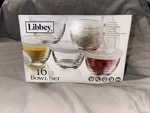 Libbey 16 Piece Glass Bowl Set. Fixed Price $9.00.