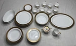41 Pc Sango Hampton 3758 China Dinnerware Set For +extras,less BOWL,3 Saucer. Fixed Price $164.99.