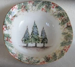 Arte Italica "natale" Christmas Holiday Soup Cereal Bowl 7.75" X 2.75". Fixed Price $42.00.