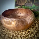 Antique Hammered Copper Bowl Arts & Crafts Primitive Rustic Folk Cottagecore. Fixed Price $107.22.