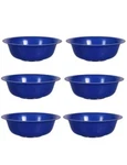6-PACK Blue Cereal Bowls 6.5" Wide Bpa-free Plastic 2.5 Cups Soup Salad. Fixed Price $12.98.