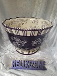 Temp-tations Floral Lace Purple Ceramic Bowl 2 Qt Oven Microwave Safe. Fixed Price $34.99.